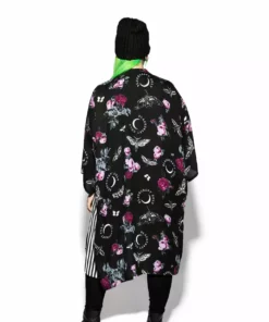 ACDC Womens Dark Floral Long Duster - Kimono