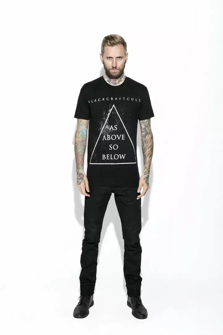 Blackcraft Cult Mens As Above So Below Triangle 5 Blackcraft Cult Mens As Above So Below Triangle