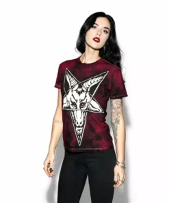 Blackcraft Cult Baphomet - Blood Moon Dye Mens