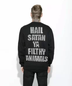 Blackcraft Cult Mens Black Metal Rudolph- Crewneck