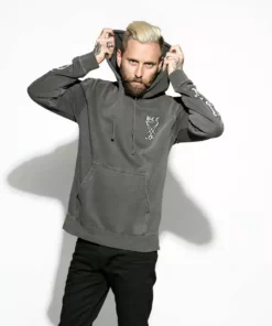 Blackcraft Cult Mens Fiend - Unisex Pigment Dyed Hooded Pullover