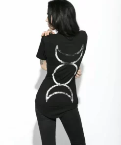 Blackcraft Cult Mens Triple Moon - Unisex Tall Tee