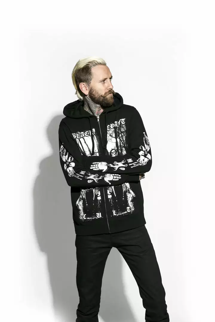 Blackcraft Cult Mens Nightcrawler - Zip Up Hoodie 6 Blackcraft Cult Mens Nightcrawler - Zip Up Hoodie