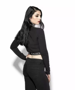 ACDC Womens Batcraft - Women's Long Sleeve Crop