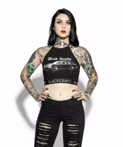 ACDC Womens Hearse - Women's Halter Crop