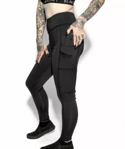 ACDC Blackcraft Black Stripe - Active Leggings