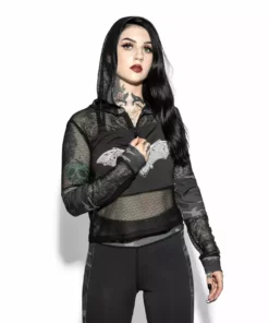 Blackcraft Cult Womens Batcraft - Mesh Active Pullover
