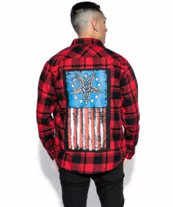 Blackcraft Cult God Free America - Flannel Mens