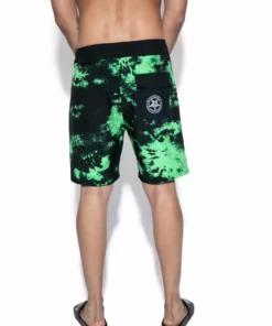 ACDC Believe In Yourself - Green Lightning Board Shorts