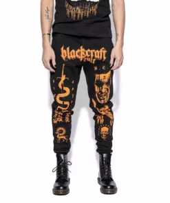 Blackcraft Cult Haunt - Orange Print Joggers