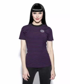 ACDC Believe In Yourself - Purple Striped Women's Tee