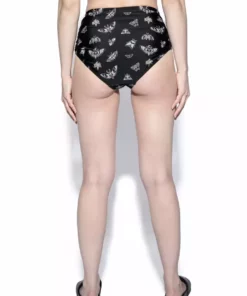 ACDC Pastel Death Moth High Waist Swim Bottom Womens