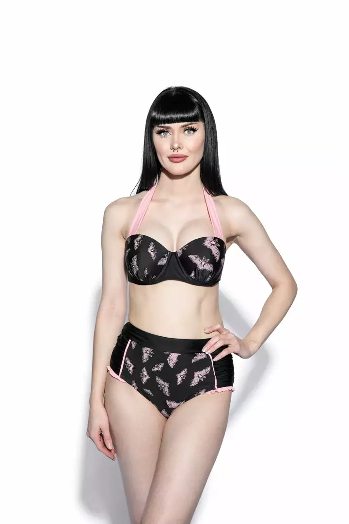 ACDC Pink Bat Swim Top Womens 4 ACDC Pink Bat Swim Top Womens