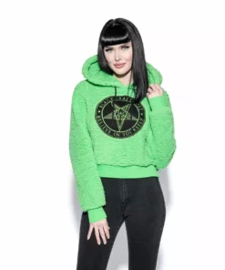 ACDC Believe In Yourself - Green Women's Sherpa Hoodie