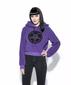 ACDC Believe In Yourself - Purple Women's Sherpa Hoodie