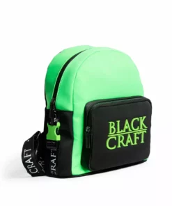 IDS Sale Green Staple Logo - Color Block Backpack