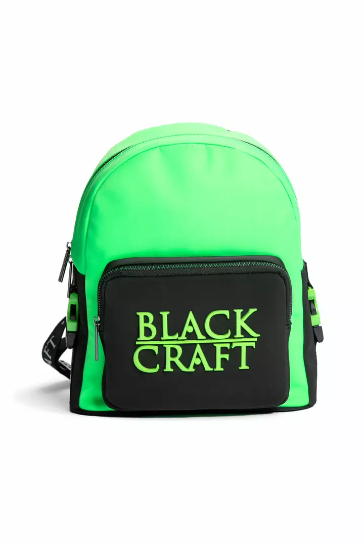 IDS Sale Green Staple Logo - Color Block Backpack 2 IDS Sale Green Staple Logo - Color Block Backpack