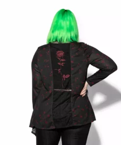 ACDC Womens Pentagram Rose - Cardigan