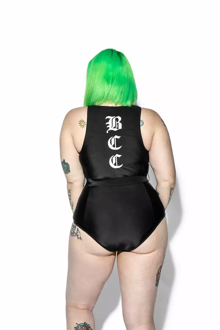 ACDC Believe In Yourself Belted One Piece Womens 10 ACDC Believe In Yourself Belted One Piece Womens