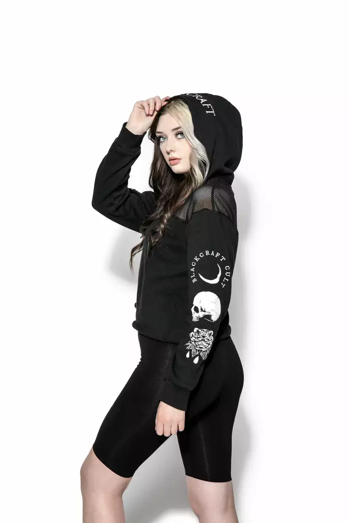ACDC Womens Spirits Of The Dead - Mesh Crop Hoodie 5 ACDC Womens Spirits Of The Dead - Mesh Crop Hoodie