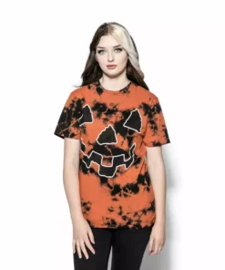 Blackcraft Cult Every Night Is Halloween - Orange Lightning Dye Mens