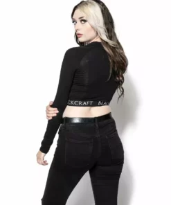 ACDC Womens Unholy - Women's Long Sleeve Crop