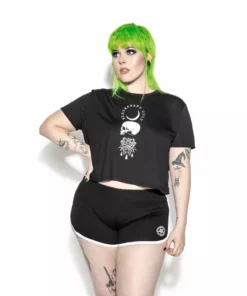 Blackcraft Cult Womens Spirits Of The Dead - Flowy Crop Tee