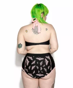 ACDC Pink Bat High Waist Swim Bottom Womens 13 ACDC Pink Bat High Waist Swim Bottom Womens