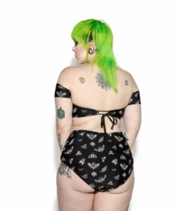 ACDC Pastel Death Moth High Waist Swim Bottom Womens