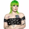 ACDC Pastel Death Moth Off The Shoulder Swim Top