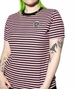 ACDC Believe In Yourself - Pink Striped Women's Tee 7 ACDC Believe In Yourself - Pink Striped Women's Tee