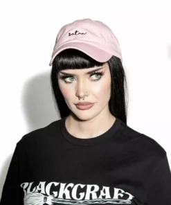 Reach Satan - Light Pink Dad Hat