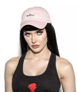 Reach Satan - Light Pink Dad Hat