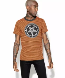 ACDC BIY - Orange Striped Tee Mens
