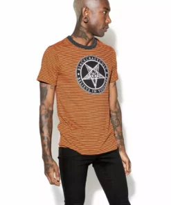 ACDC BIY - Orange Striped Tee Mens