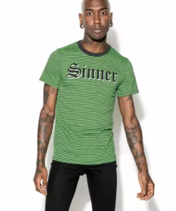 ACDC Sinner - Green Striped Tee