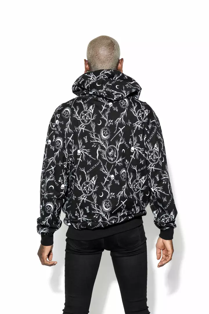 ACDC Demons Print - Color Block Hooded Pullover 4 ACDC Demons Print - Color Block Hooded Pullover