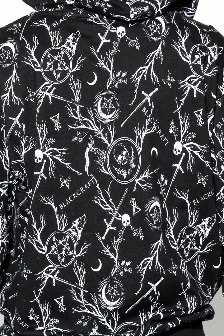 ACDC Demons Print - Color Block Hooded Pullover 5 ACDC Demons Print - Color Block Hooded Pullover