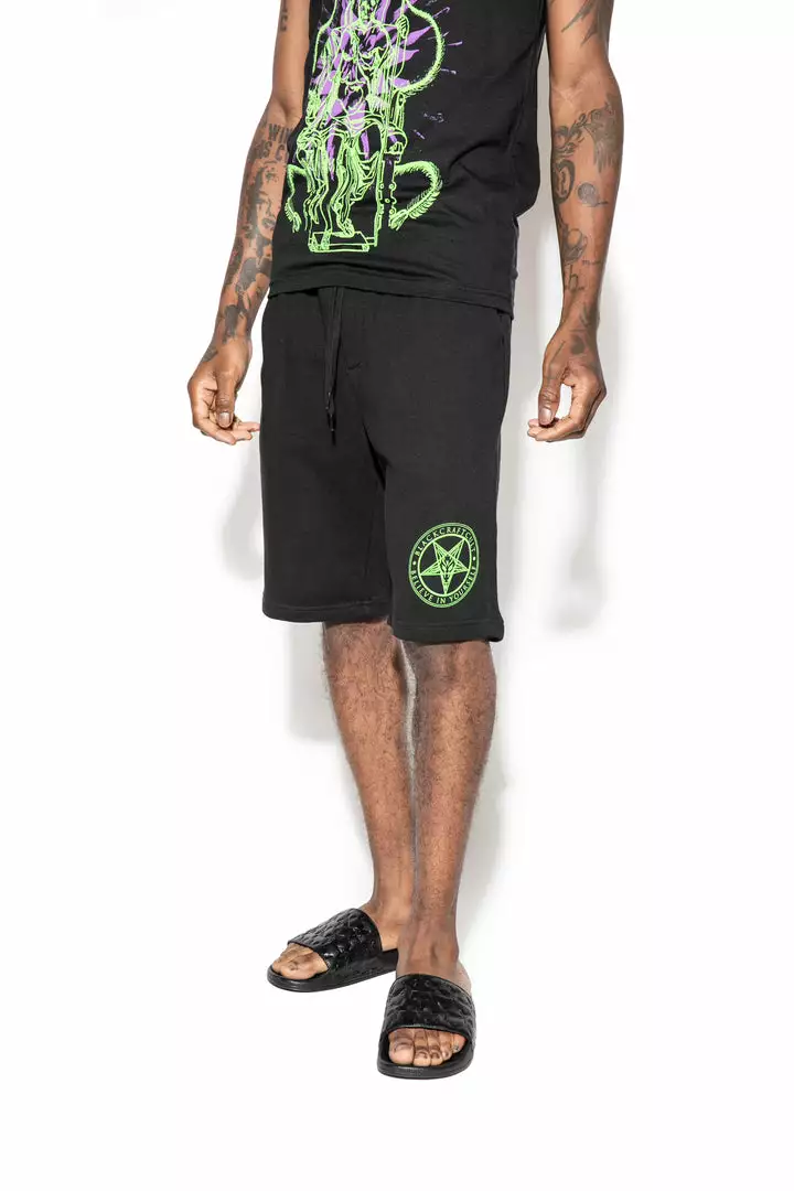 Blackcraft Cult Demon Throne Sweat Shorts 3 Blackcraft Cult Demon Throne Sweat Shorts