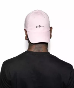 Reach Satan - Light Pink Dad Hat