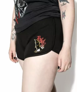 Blackcraft Cult Moonlight Bat Shorts