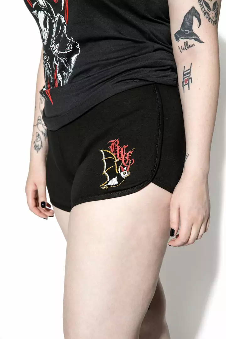 Blackcraft Cult Moonlight Bat Shorts 4 Blackcraft Cult Moonlight Bat Shorts