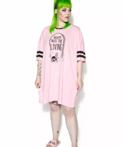 ACDC Pink Never Trust The Living - Dorm Shirt