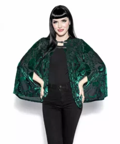 ACDC Green Baroque - Velvet Cape 17 ACDC Green Baroque - Velvet Cape