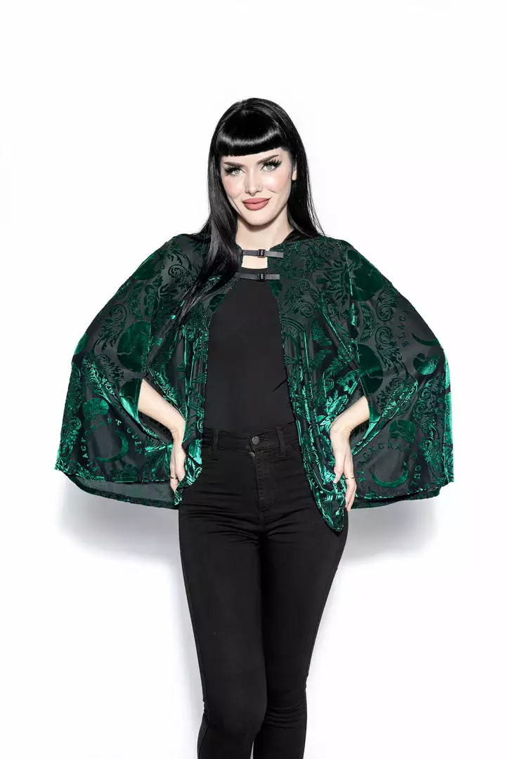 ACDC Green Baroque - Velvet Cape 6 ACDC Green Baroque - Velvet Cape