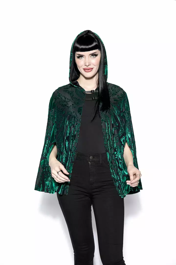 ACDC Green Baroque - Velvet Cape 5 ACDC Green Baroque - Velvet Cape