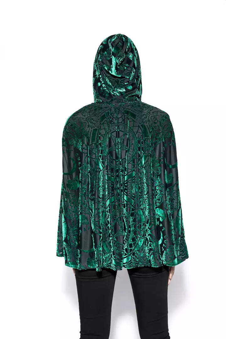 ACDC Green Baroque - Velvet Cape 4 ACDC Green Baroque - Velvet Cape