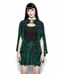 ACDC Green Baroque - Velvet Skirt
