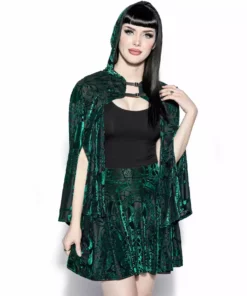 ACDC Green Baroque - Velvet Skirt