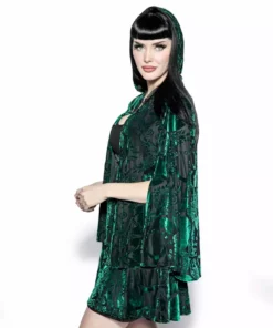 ACDC Green Baroque - Velvet Skirt